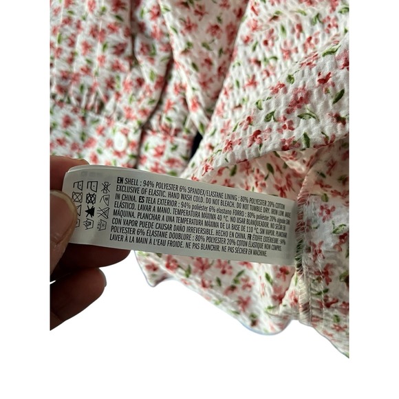 Tuckernuck Hyacinth House‎ Square Neck Clemons Floral  Puff Sleeve Blouse Small - Picture 7 of 8